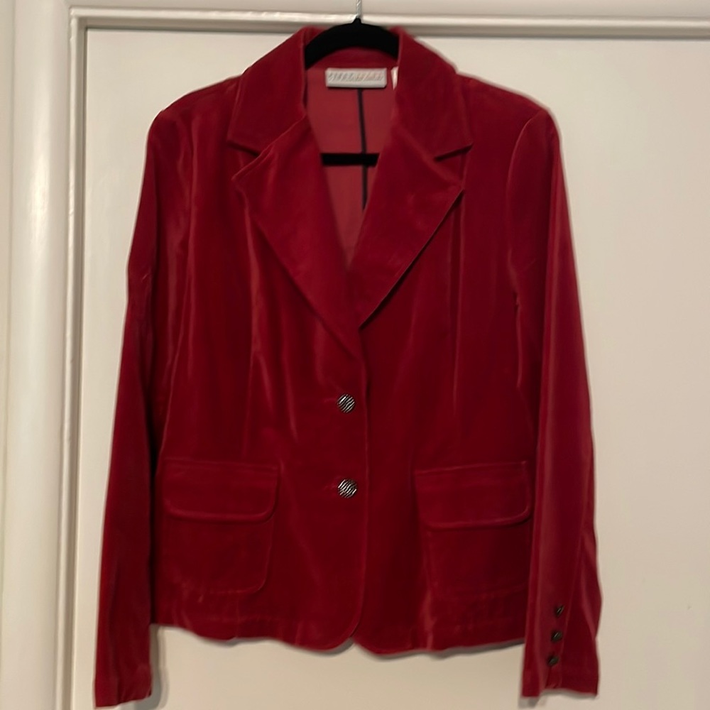 Velvet Burgundy jacket